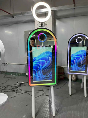 45" Curved Magic Mirror Booth | Flight Case + Accessories