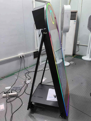 Custom Package - 65” Curved Magic Mirror Photobooth Panel with Flight Case & All Accessories