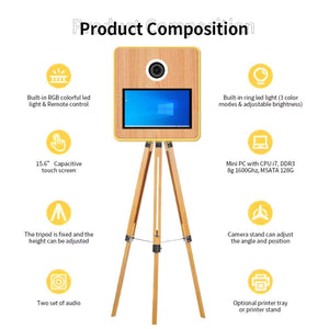 Custom Order - WA - Full Package Tripod Smart DSLR Photo Booth & Canon CP1500 Printer & Canon 2000D DSLR