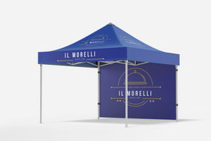 3m x 3m Custom Marquee | Back + Roof Kit + Flags + Table