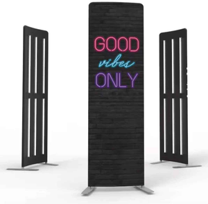 3 Piece LED Vertical Enclosure | 18 RGB Lights + Logo