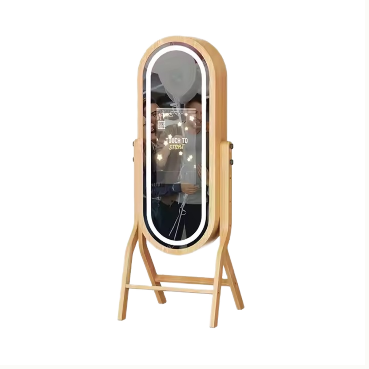 40inch Wooden Magic Mirror Windows DSLR LED Photobooth Hardcase & Accessories