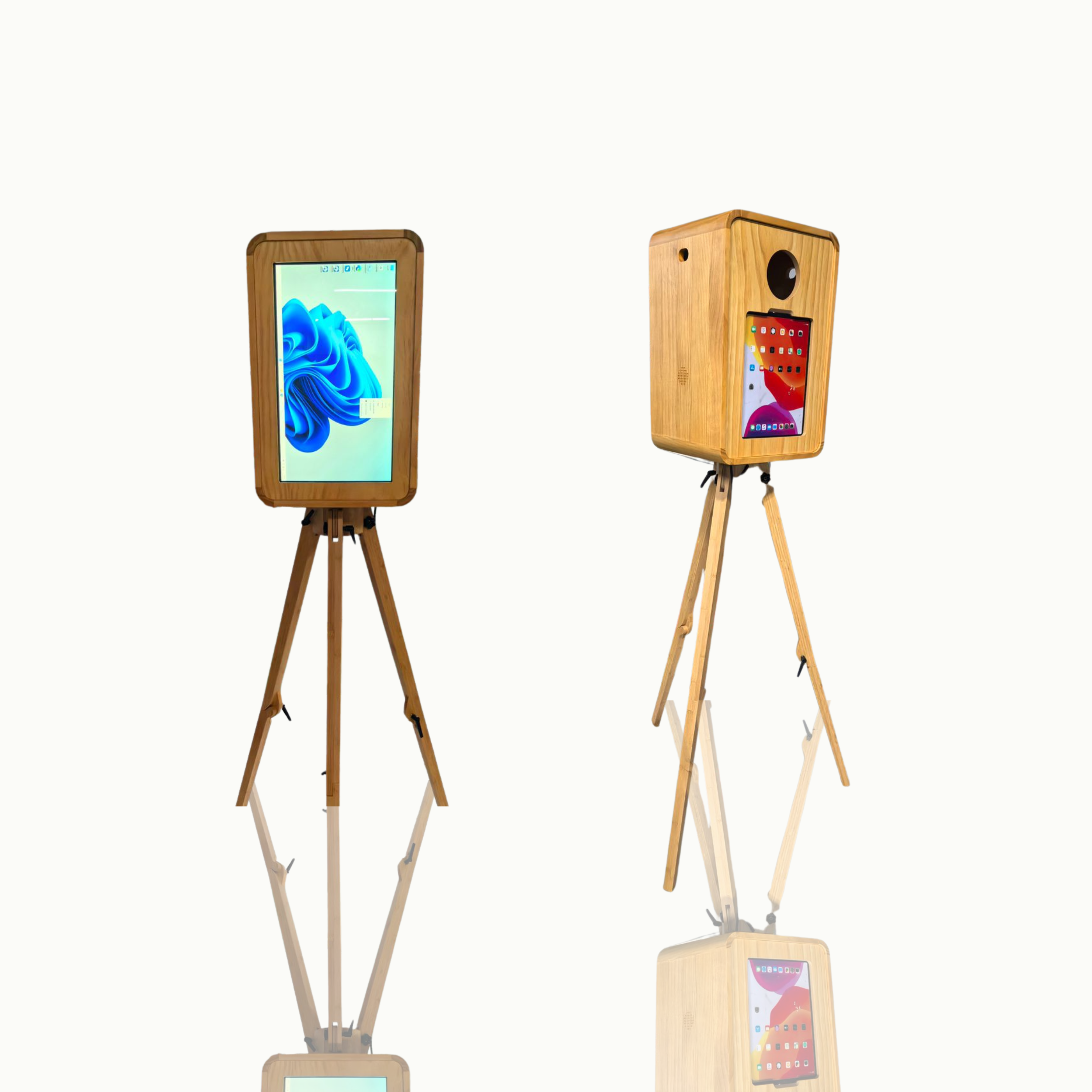 18.5 Inch IPad Double Sided Smart Magic Mirror DSLR LED Photo Booth