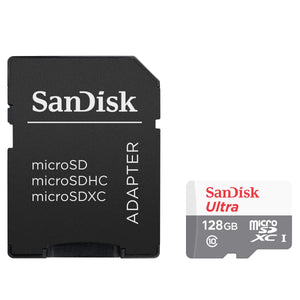 SanDisk 128GB Ultra MicroSDXC Card Class 10 100MB/s with SD Adapter - Dhanditech