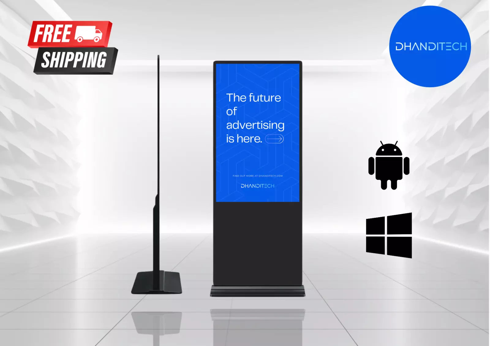 43" Smart Digital Advertising Kiosk Display