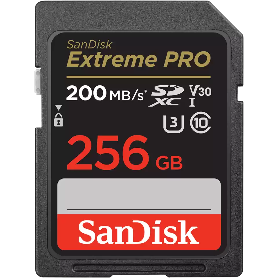 SanDisk 256GB Extreme Pro SDXC Class 10 UHS-I Card 200 MB/s - Dhanditech