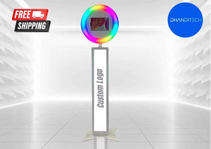 Custom CH Order - 2 x Portable iPad Ring Light Photo Booth (Single Logo Option)