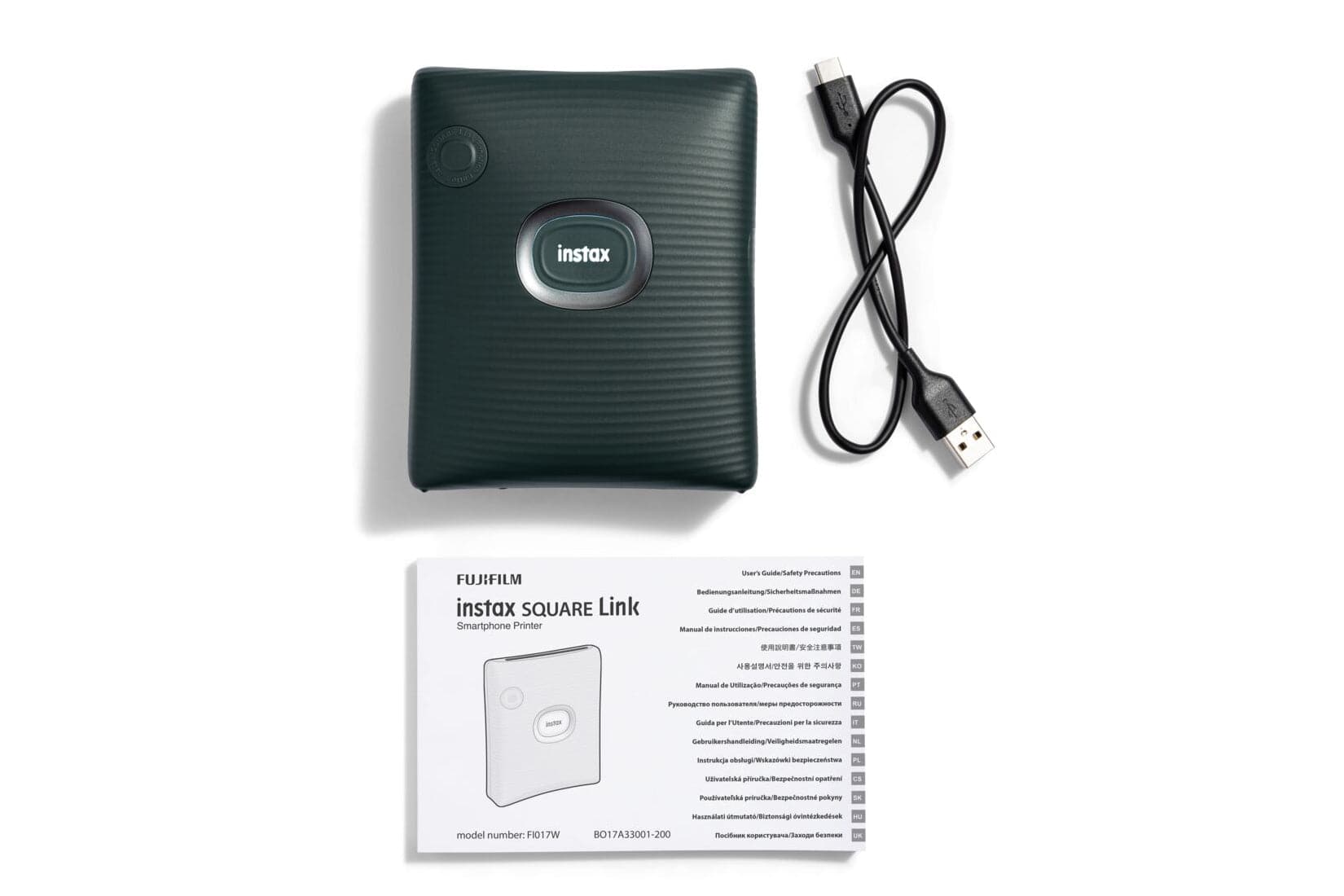Fujifilm Instax Square Link Wireless Smartphone Photo Printer - Green - Dhanditech