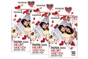 Fujifilm Instax Mini Instant Photo Film - Heart Sketch