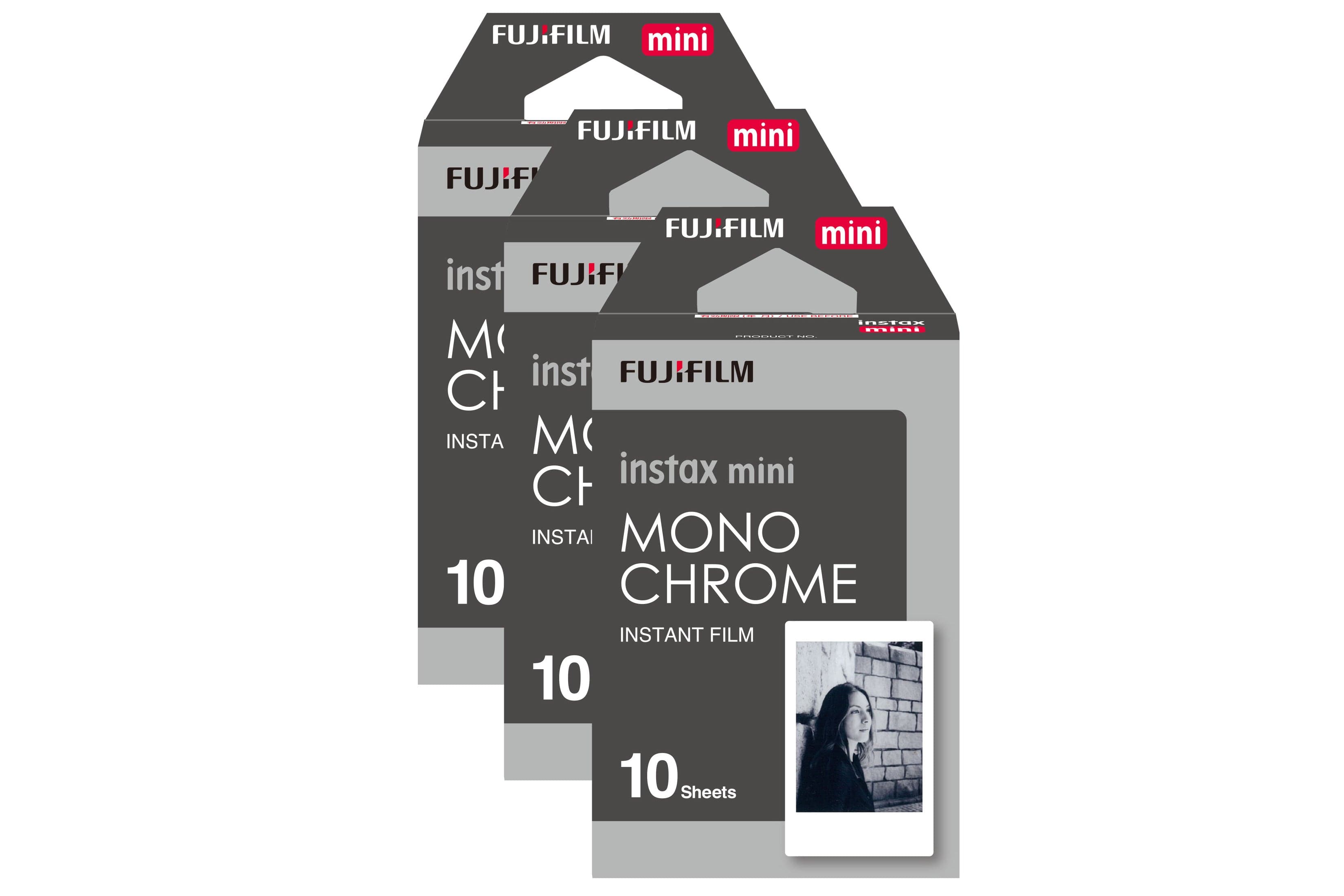 Fujifilm Instax Mini Instant Photo Film - Monochrome - Dhanditech