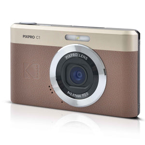 Kodak PIXPRO C1 13MP 4x Digital Zoom Compact Camera - Brown