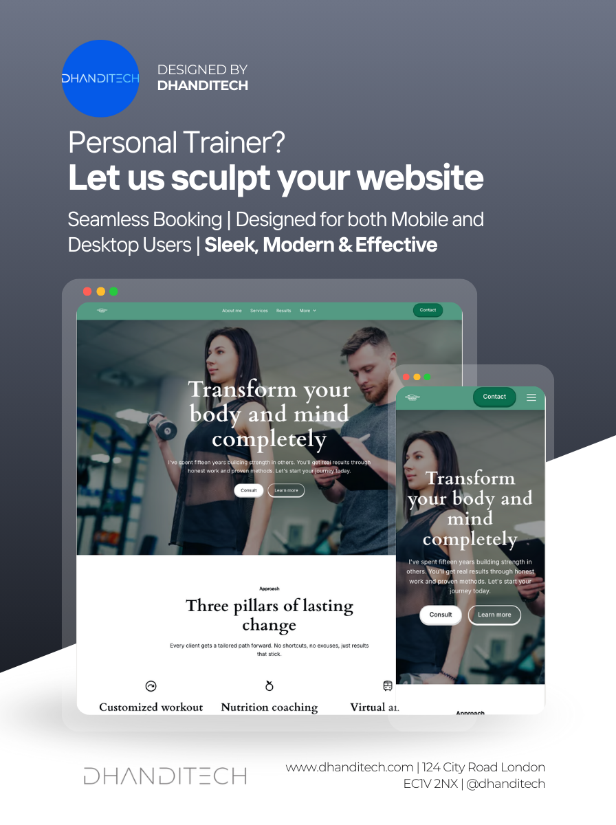 Website Design, Hosting & Maintenance For Your Business - Dhanditech