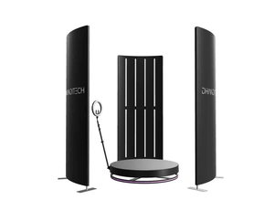 3 Piece LED Vertical Enclosure | 18 RGB Lights + Logo