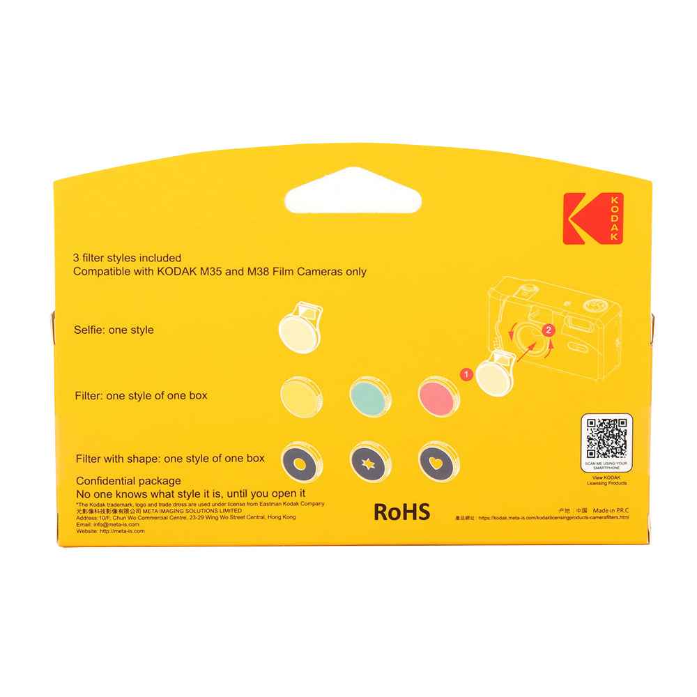 Kodak Camera 3x Filter Set for M35 and M38 Film Camera