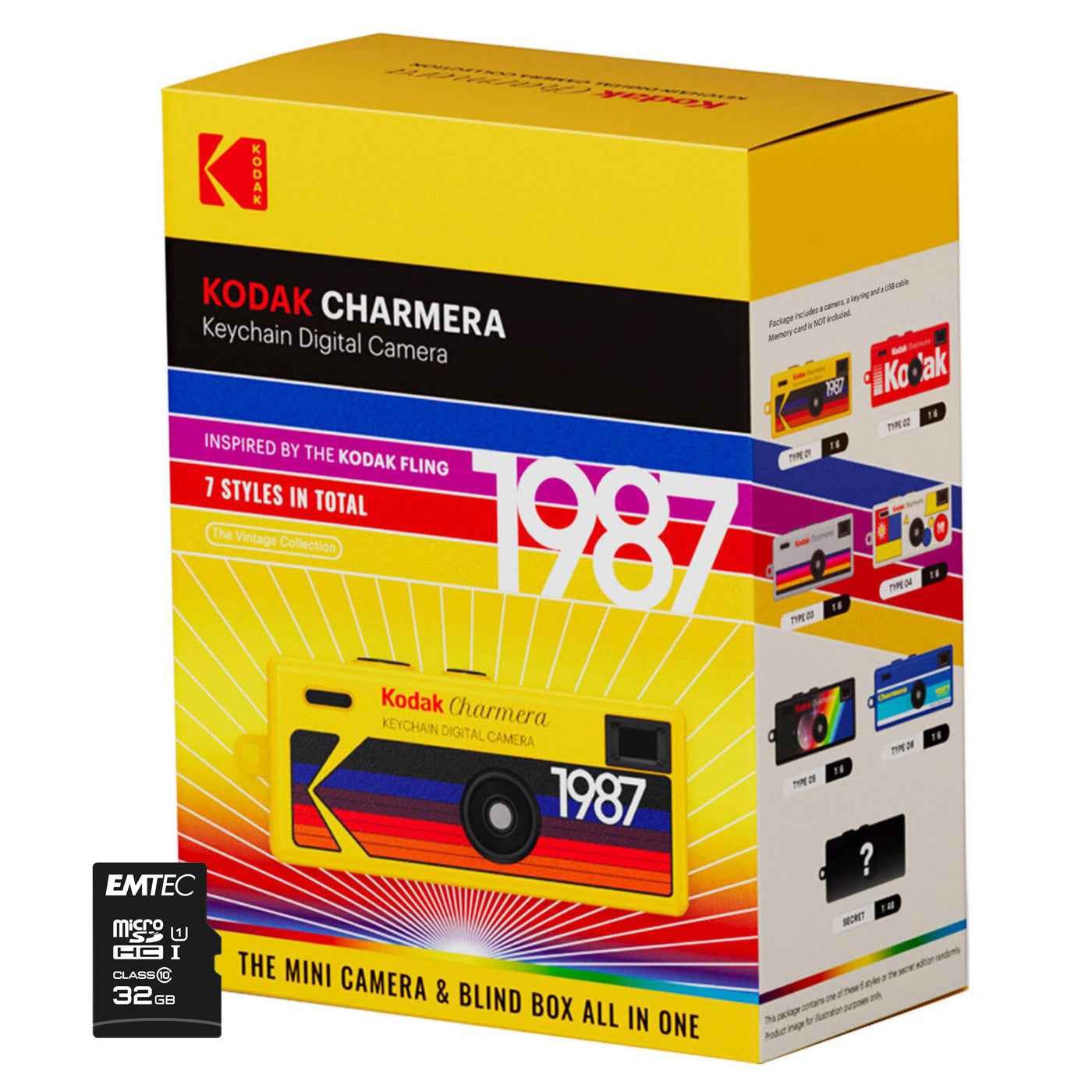 Kodak Charmera Keychain Surprise Design Digital Camera