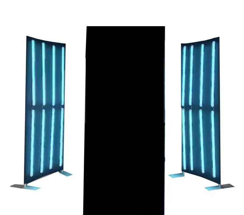 3 Piece LED Vertical Enclosure | 18 RGB Lights + Logo