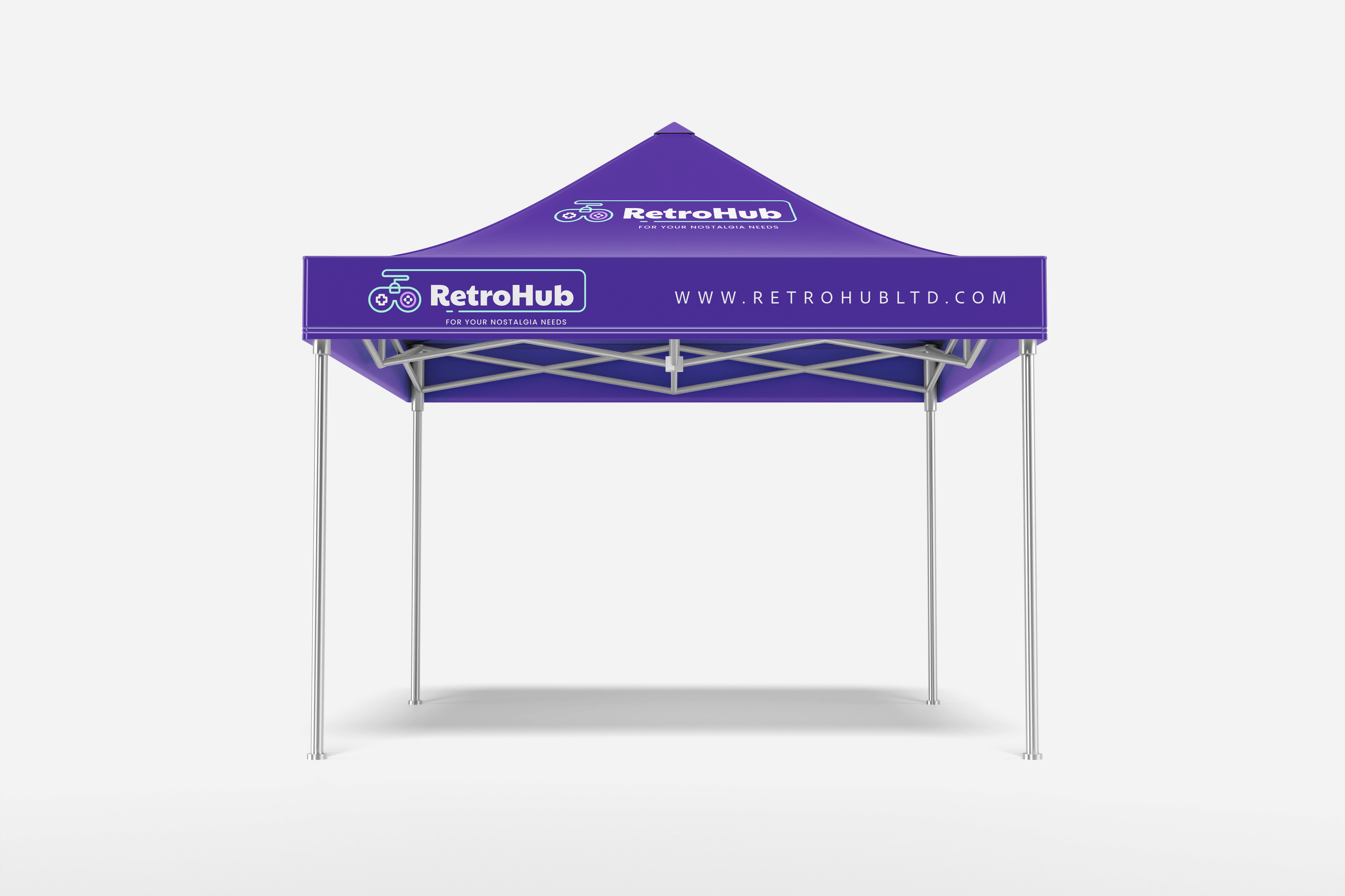Commercial Gazebo with Custom Print -  Top Print Cover 3m x 3m